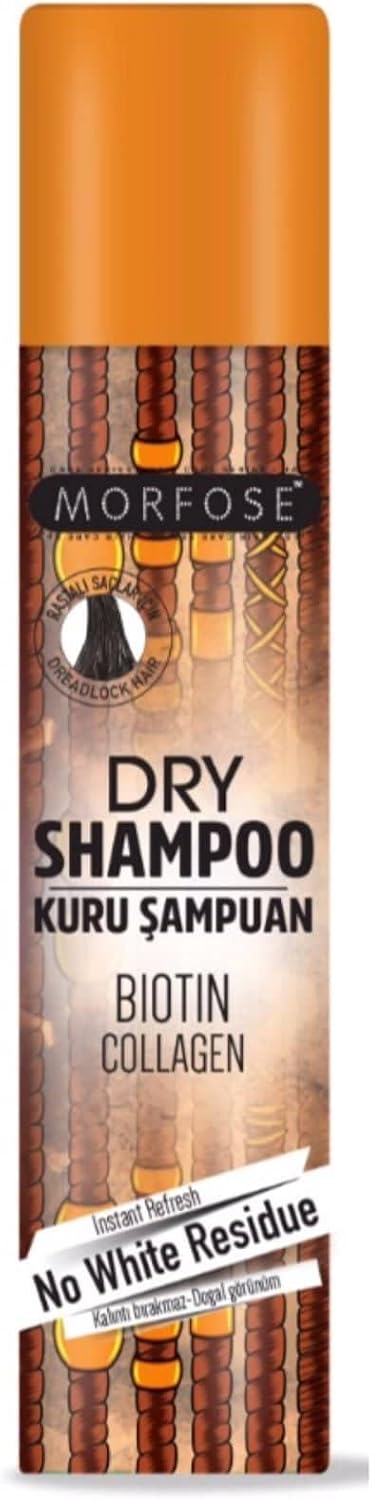 MORFOSE Dry Shampoo Biotin Collagen Rasta & Afro Hair 200ml