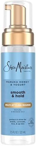 موس تصفيف شيا مويستشر مانوكا بالعسل والزبادي لتغذية الشعر