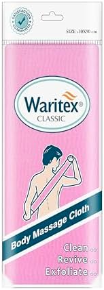 ليفة استحمام ياباني وارتيكس لتقشير الجسم – لون بينك