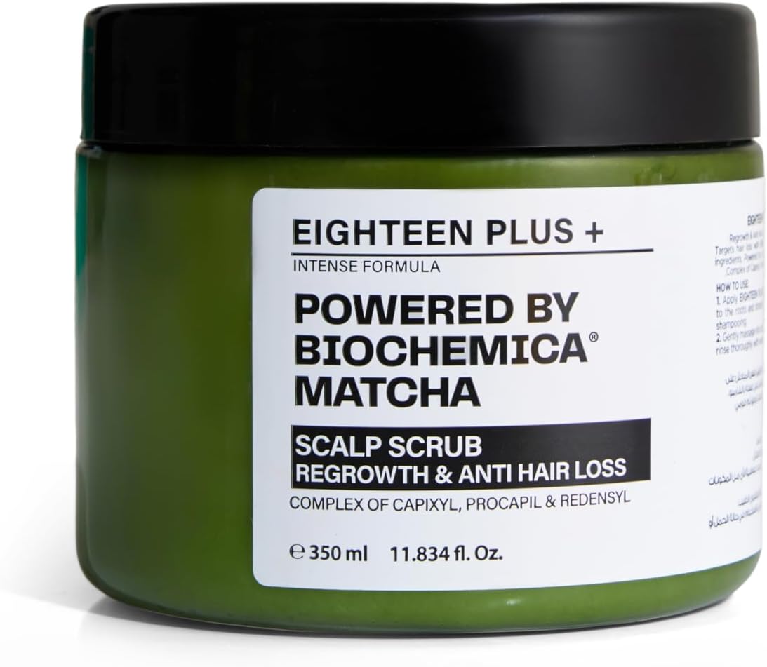 سكرب فروة الرأس 18+ ماتشا لعلاج تساقط الشعر