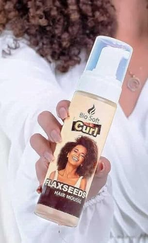 بايو سوفت فوم بذور الكتان للشعر الكيرلي