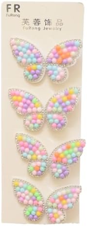 دافين طقم بنس شعر ملونة للبنات 4 قطع