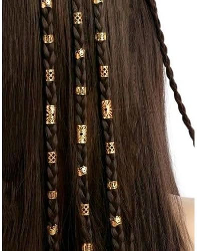 طقم اكسسوارات شعر دهبي 40 قطعة