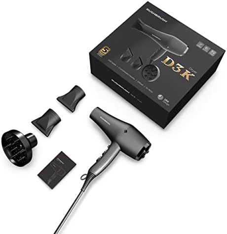 سيشوار راش برش D3K أيوني مع ديفيوزر وزرار هواء بارد