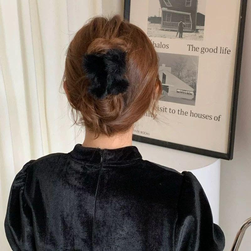 طقم توك وبنس شعر ملونة شيك للبنات