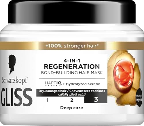 ماسك جليس 4 في 1 لإعادة بناء الشعر التالف 400 مل