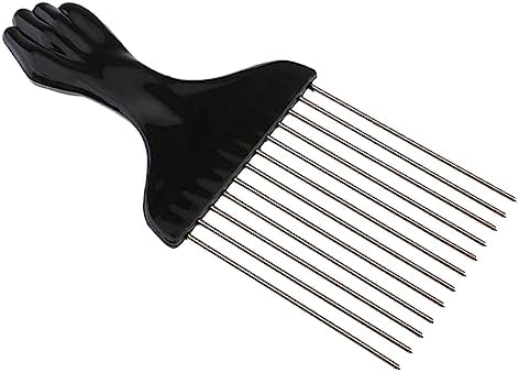 مشط معدني افريقي بأسنان عريضة لتصفيف الشعر