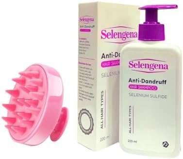 شامبو سيلينجينا ضد القشرة 220 مل مع فرشة سيليكون