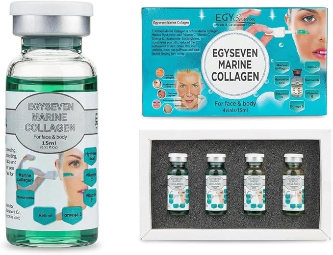 أمبولات كولاجين بحري 7 في 1 لمقاومة التجاعيد