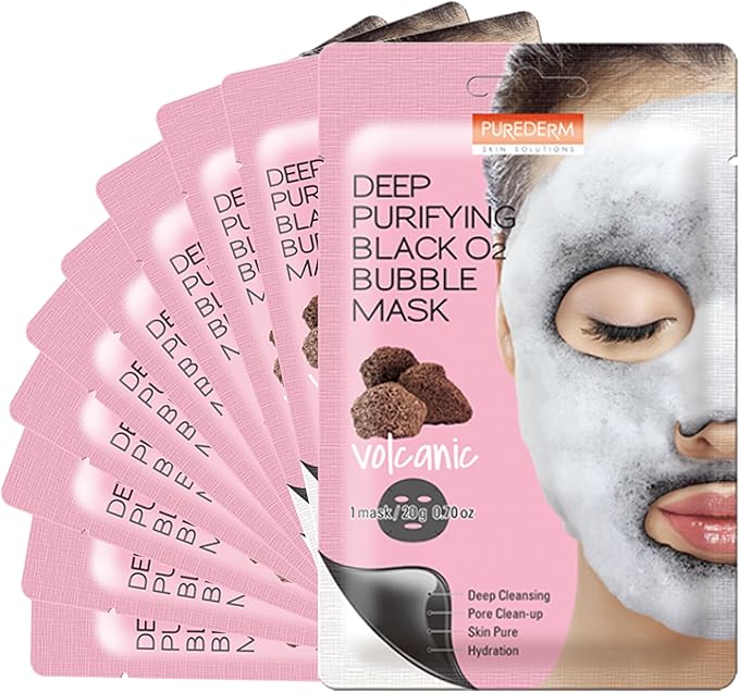 بيوردرم ماسك فقاعات فحم بركاني