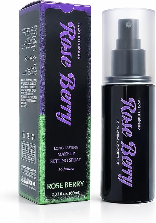سبراي Rose Bery لتثبيت المكياج طويل الثبات 16 ساعة 100 مل