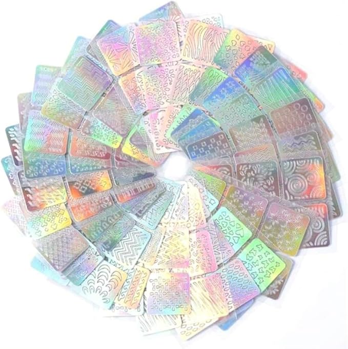 طقم استيكرات نيل فينيل 12 ورقة لتزيين الأظافر بسهولة