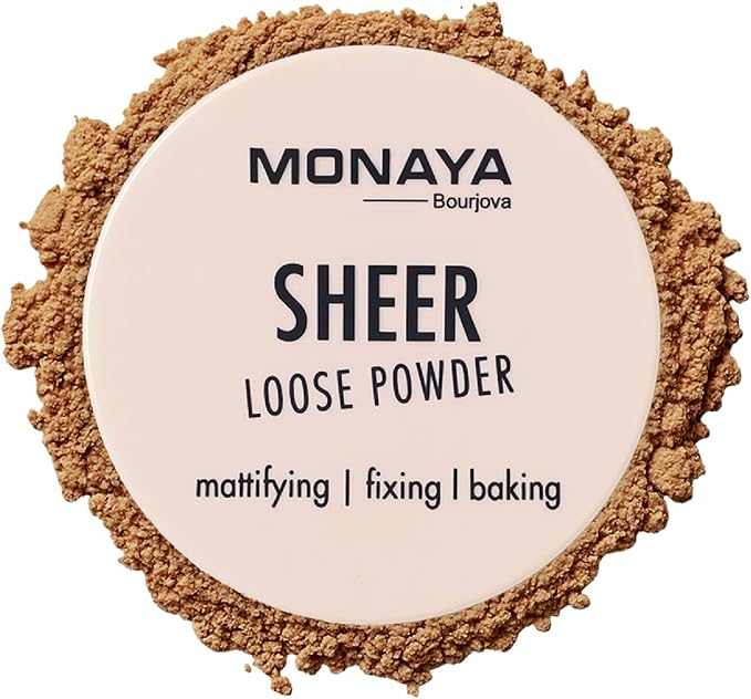 بودرة مونايا لوس خفيفة لتثبيت المكياج وتقليل اللمعان