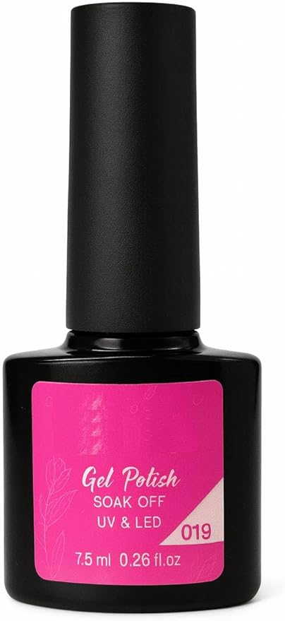 طلاء أظافر جل فوشيا فاقع 7.5 مل – لون صيفي لامع