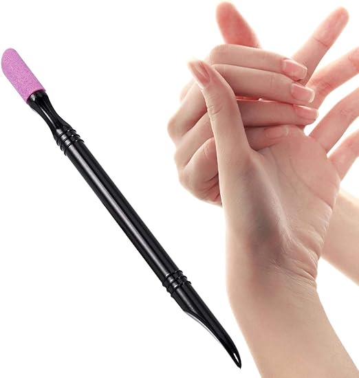 قلم نيل آرت مزدوج الطرف بزجاج كوارتز لتنظيف الجلد الزائد