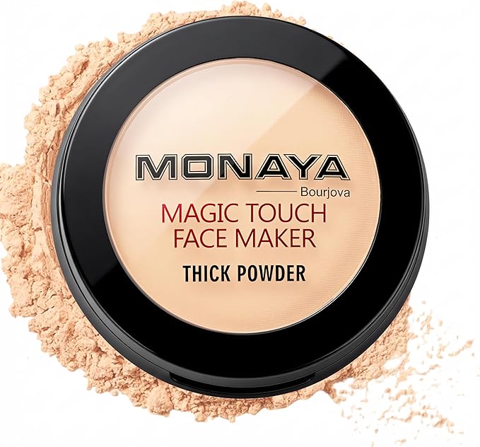 بودرة مونايا مضغوطة تغطية عالية وفينيش مات