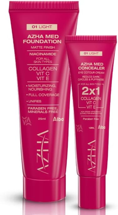 طقم كونسيلر + فاونديشن درجة 01 لتغطية ناعمة