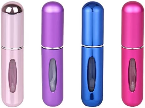 TIGERMILLION Portable 5ml Refillable Perfume Atomizer Bottle, Mini Refillable Pe
