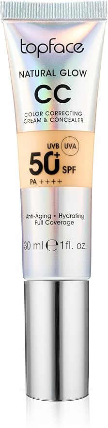 كريم CC توب فيس لتصحيح اللون + كونسيلر SPF50 درجة 005