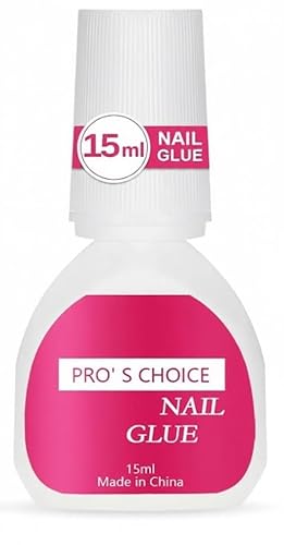 غراء أظافر 15 مل للاستخدام مع تيب – قوي جداً ومع فرشاة