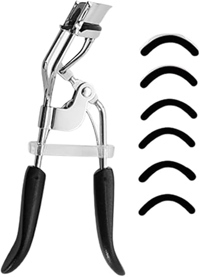 طقم مكبس رموش أسود مع فرشة ماسكارا