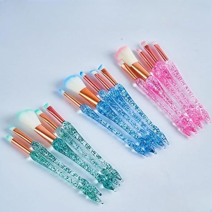 طقم 5 فرش مكياج شكل جديد للعين والحواجب