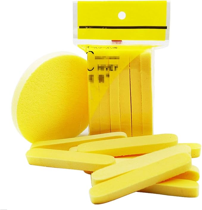 طقم 12 اسفنجة دائرية مضغوطة للوجه