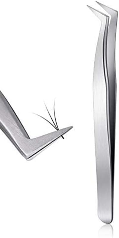 ملقاط منحني للرموش والأظافر بدقة عالية