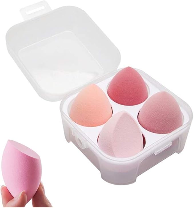 طقم اسفنج ميكب 4 قطع للاستخدام الجاف والمبلول