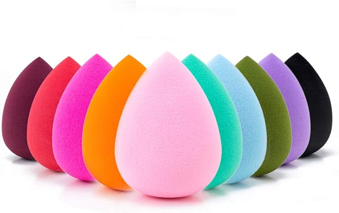 طقم 10 اسفنج ميكب AJOKE ألوان متنوعة