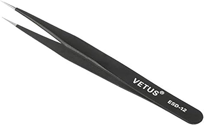 ملقاط فيتوس HRC40/ESD12 استانلس ضد الكهرباء الساكنة