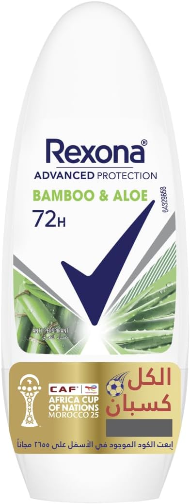 رول أون ركسونا للستات – بامبو فريز وألوفيرا 50 مل حماية 72 ساعة