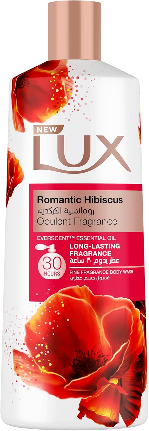 شاور جل لوكس برائحة الكركديه الرومانسية 500 مل