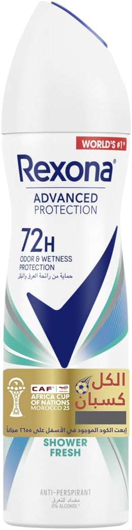 بخاخ ركسونا للستات – شاور فريش 150 مل حماية 72 ساعة